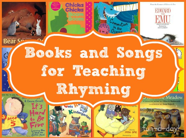 rhyming books and songs for children, rhyming with kids
