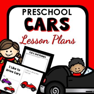 Cars lesson plan cover.