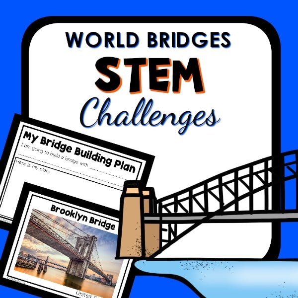 World bridges STEM challenges resource cover.