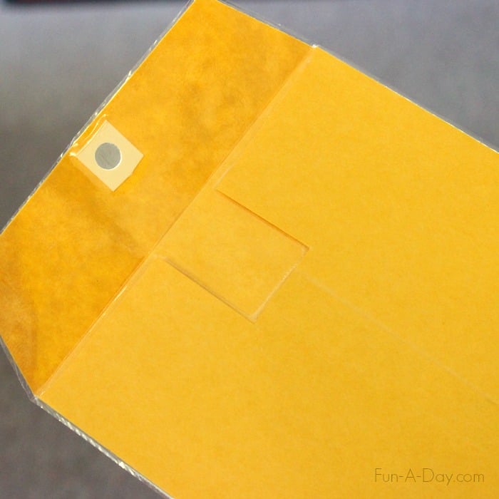 a manila envelope that has been laminated