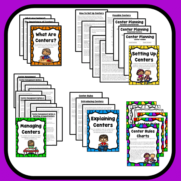 centers in preschool guide 2