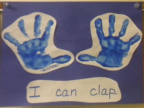 hand prints in preschool