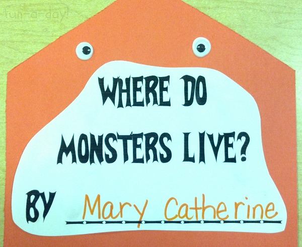 front cover of a preschool book called where do monsters live?