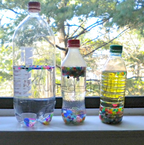 Water Versus Oil {A Sensory Play Experiment}