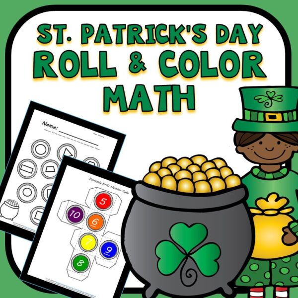 cover image for St. Patrick's Day roll and color math