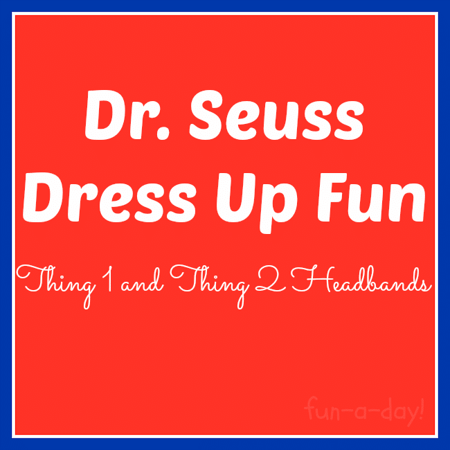 Dr. Seuss Dress Up - Thing 1 & Thing 2