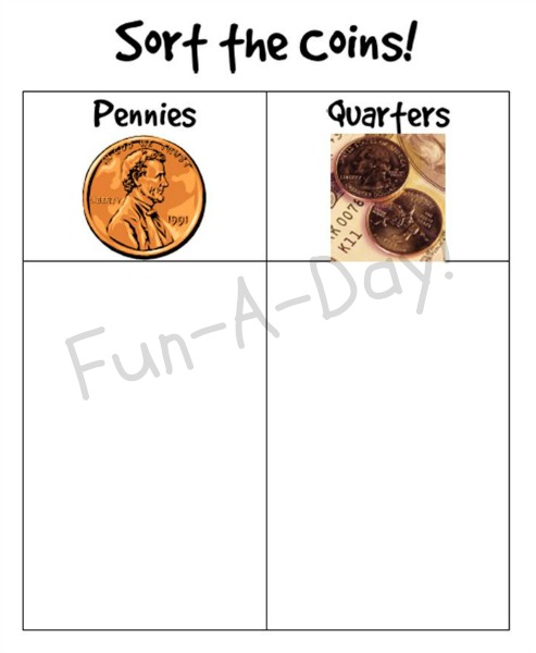 preschool, Presidents' Day, America, quarters, pennies