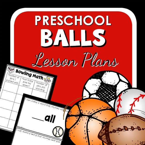 Ball theme lesson plan resource cover.