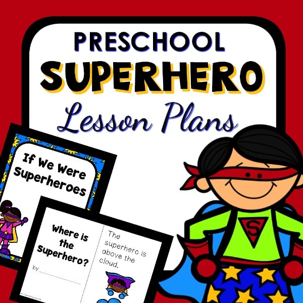 Superhero lesson plan resource cover.