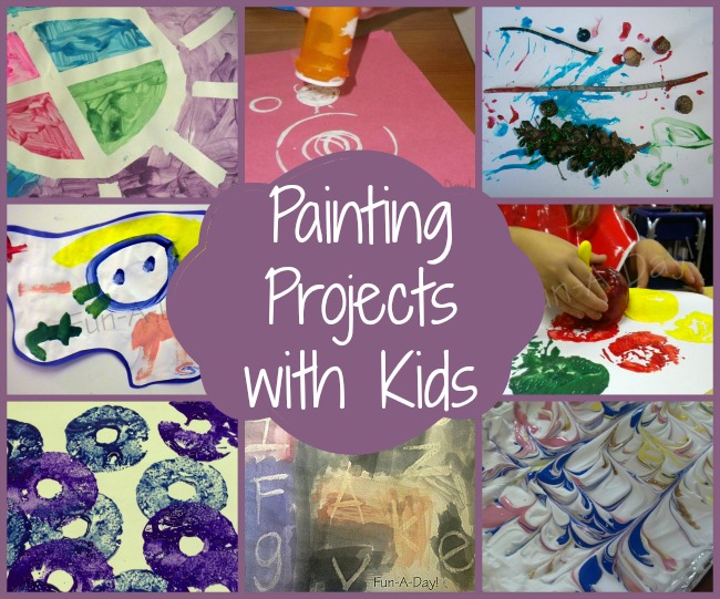 fun painting projects with kids, painting with kids