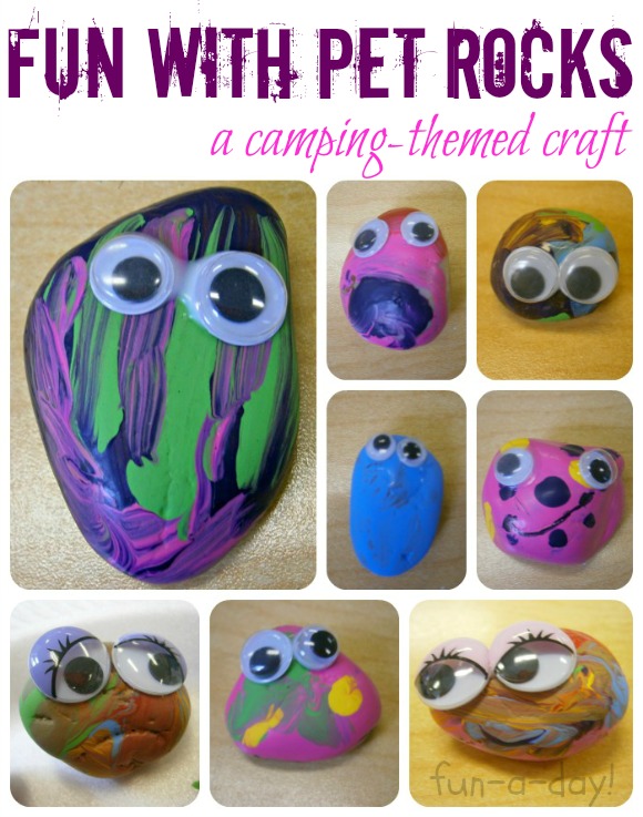 Fun with Pet Rocks {A Camping-Themed Craft}