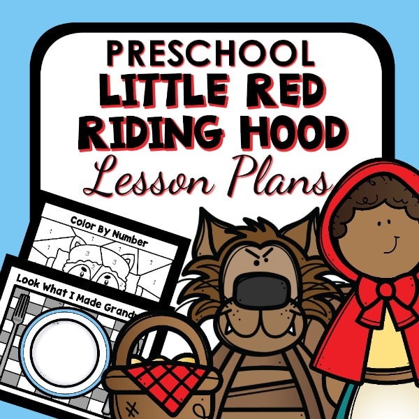 Little Red Riding Hood Lesson Plan cover. 