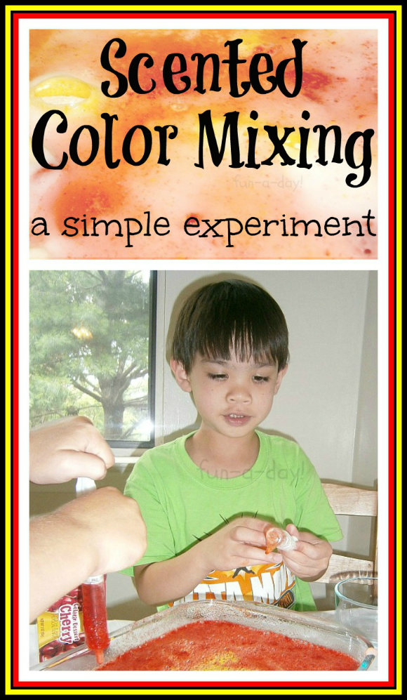 Simple Experiment for Kids: Scented Color Mixing