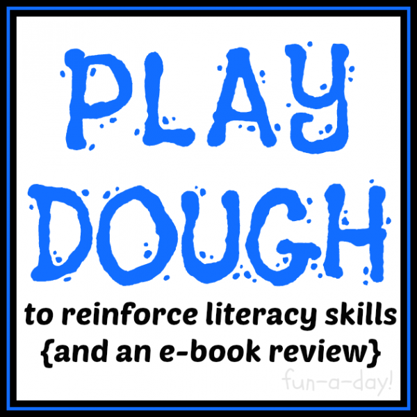 Using Play Dough to Reinforce Early Literacy Skills {includes an e-book review}