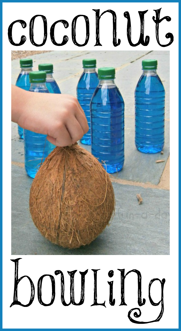 Summer Games for Kids: Bowling with Coconuts