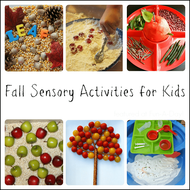 Fun fall activities for kids - sensory and recipes