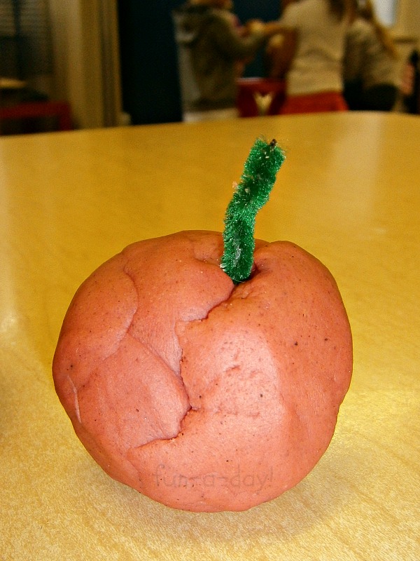 Spicy Apple Play Dough for the Sensory Table