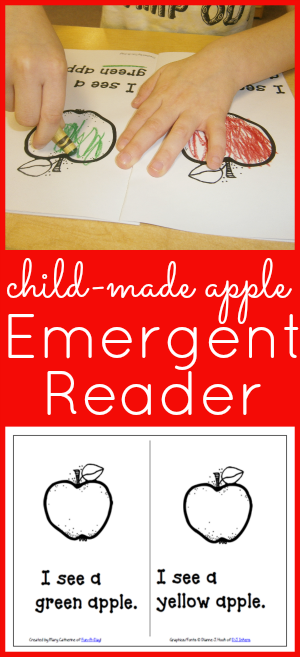 Printable apple book about colors