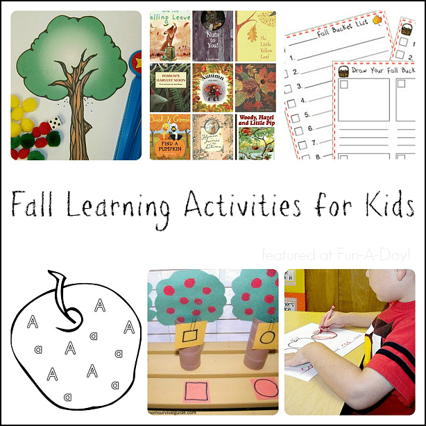 fun fall activities for kids - learning fun