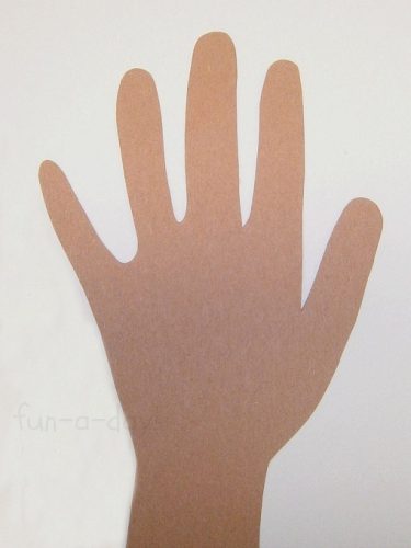 Fall Hand Print Art - Exploring Negative Space with Kids