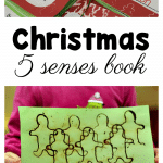 How to make a Christmas five senses book in preschool