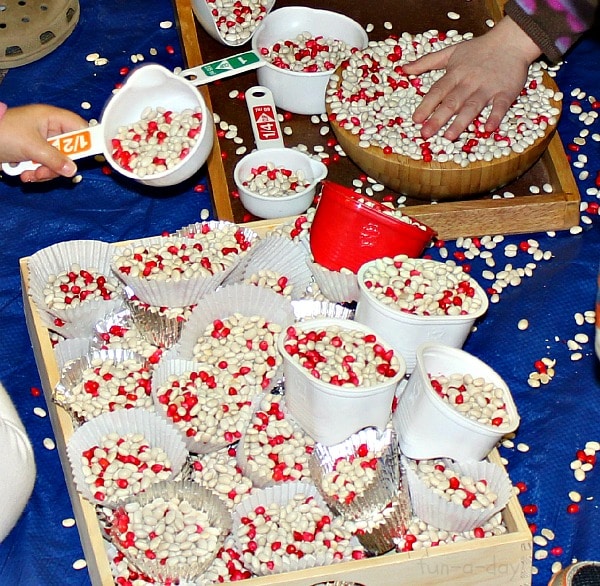 This candy cane Christmas activity engaged the children's sense of smell AND led to a lot of pretend play