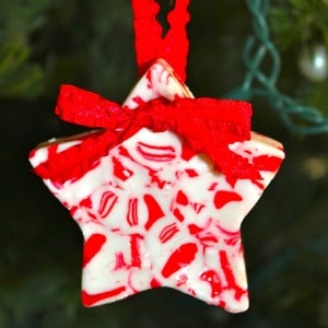 candy cane activities - cookie cutter ornament