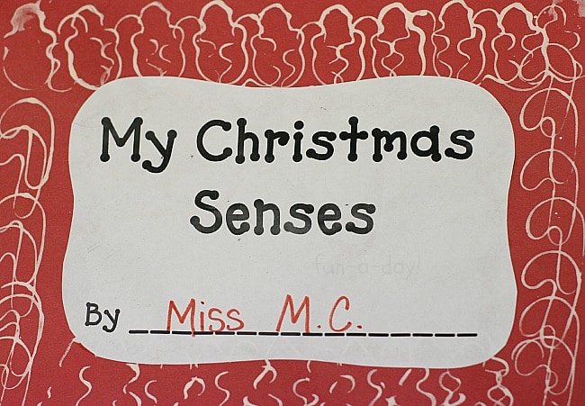 christmas five senses book cover