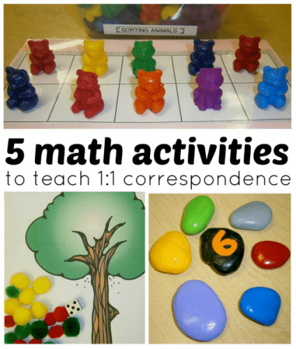 Top Preschool Activities 2013 - 5 Math Activities to Teach 1:1 Correspondence