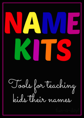 Top Preschool Activities 2013 - Name Kits