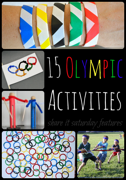A collection of 15 Olympic activities for kids from Share It Saturday