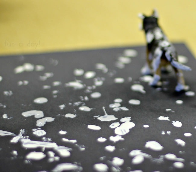 Fun Art Projects for Kids - this toy dog has had too much fun in the paint!