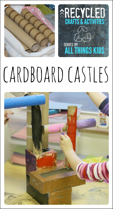 Recycled Art Projects for Kids - Cardboard Castles