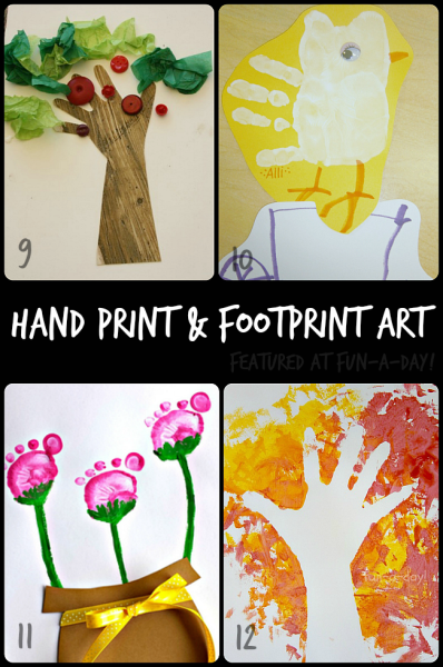 collection of more than 20 hand and footprint art ideas