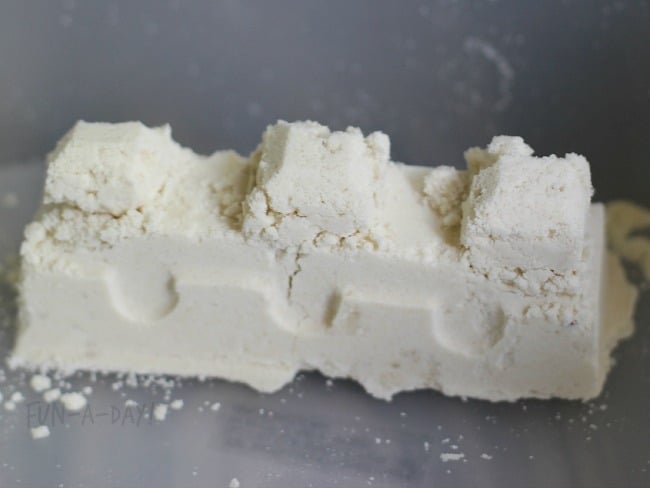 coconut cloud dough is moldable - perfect for making 