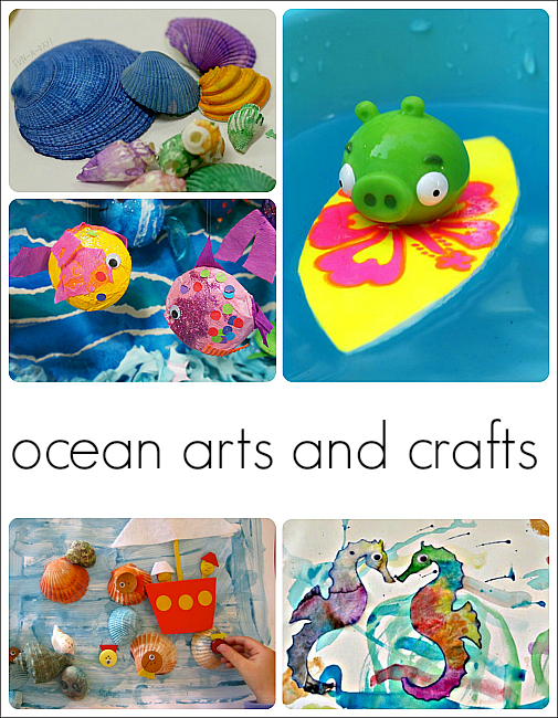 Preschool Ocean Theme Art and Crafts
