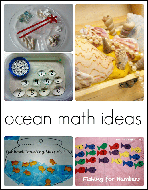 Math fun for a preschool ocean theme