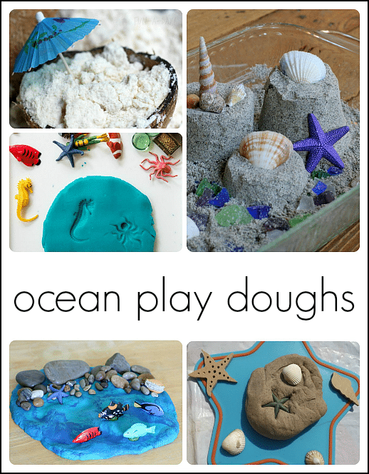 preschool ocean theme play doughs 1