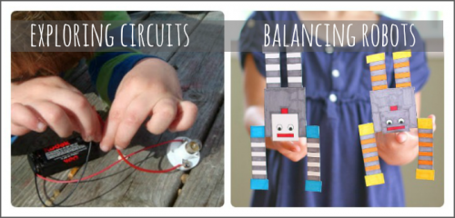 exploring circuits and balancing robots are 2 robot activities kids are sure to love