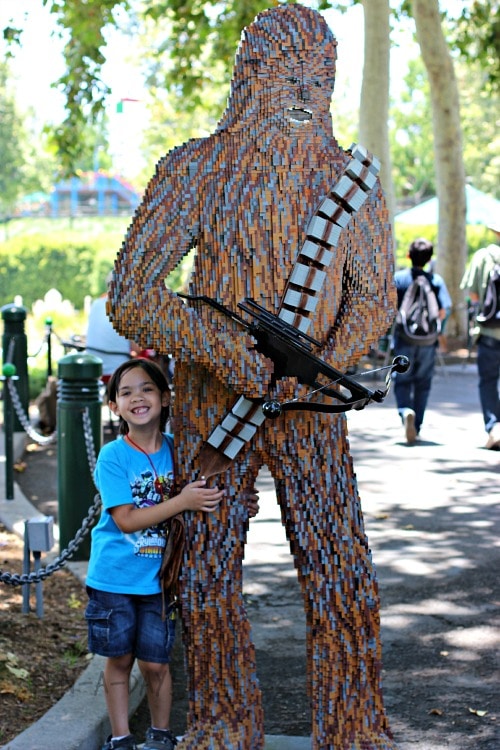 Legoland California Review - Lifesize Chewie in Legos
