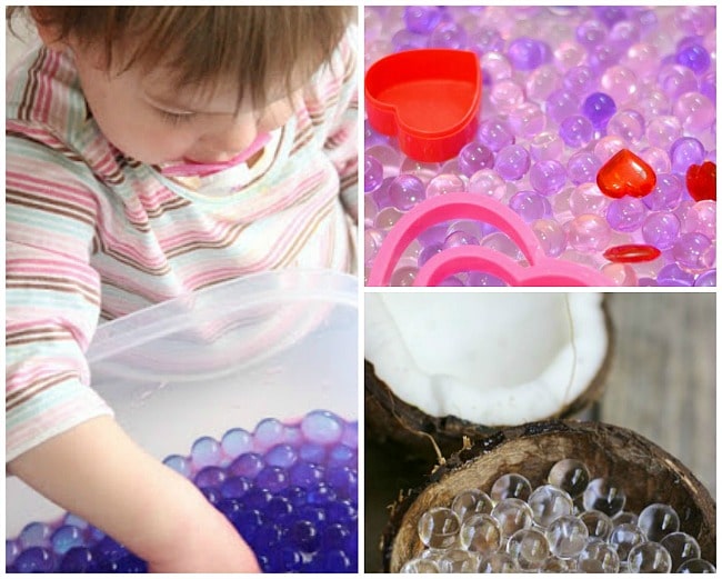 scented water activities for kids - water bead water activities