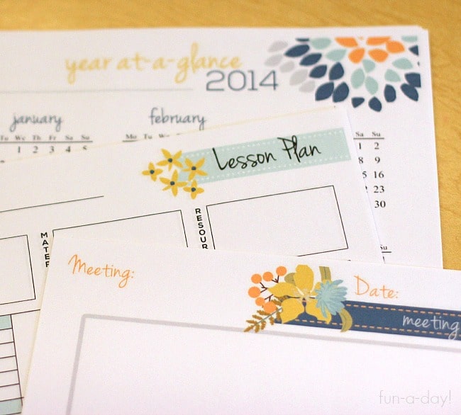 Fun-A-Day review of Mama Miss printable teacher planner