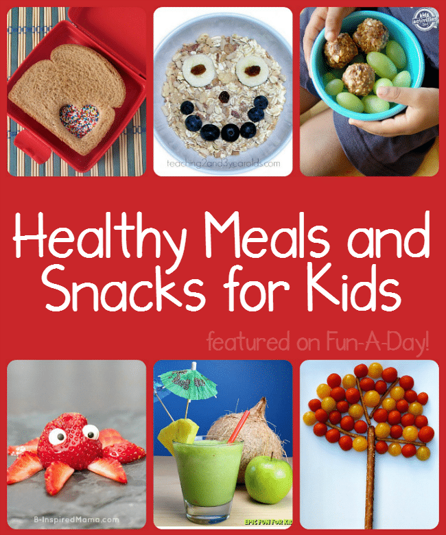 15+ healthy foods for kids featured on Fun-A-Day!