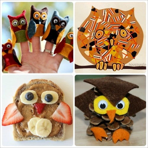 Owl crafts and snacks for the kids to enjoy this fall