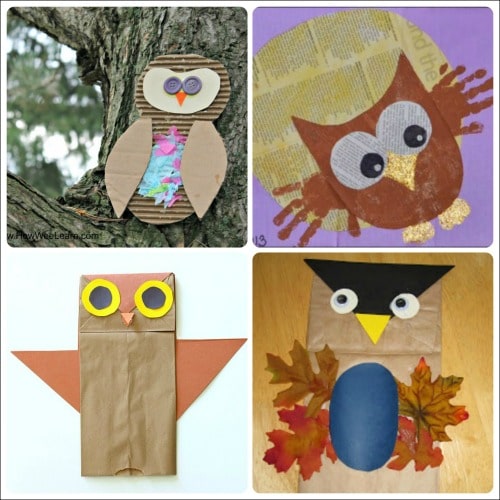 Owl crafts for kids to make this fall