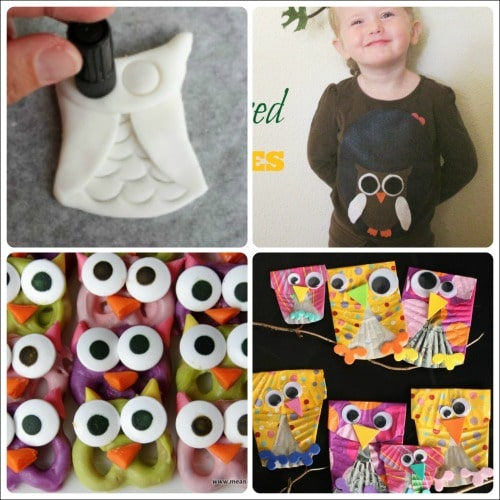 Owl crafts snacks and costumes for kids