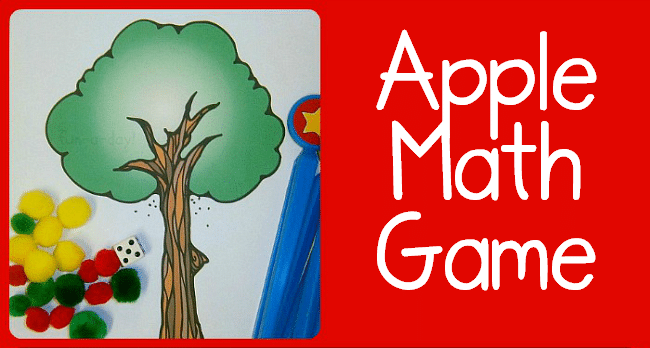 Preschool apple math game | Fun-A-Day!