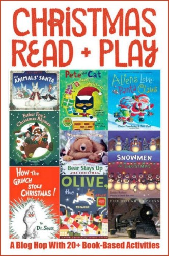 Christmas art for kids as part of the Christmas Read and Play series