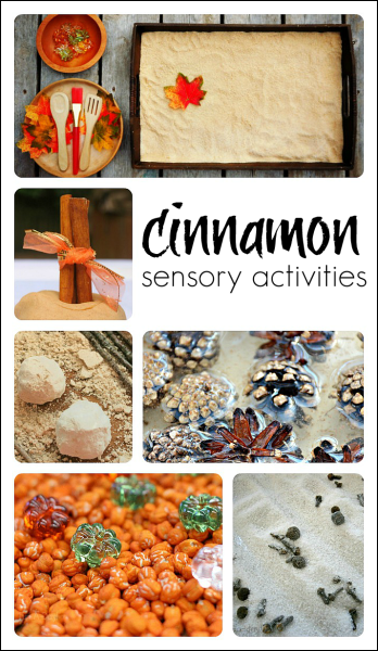 cinnamon fall sensory activities for kids
