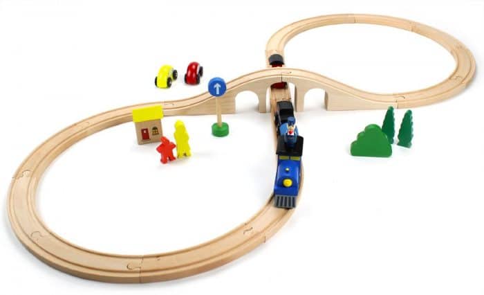 Wooden train sets are one of the classic building toys for kids that we love and recommend